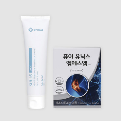 설16(SUL16) 스포츠크림 COOL 120ml + 퓨어유닉스엠에스엠 선물세트