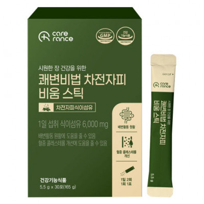 [케어란스] 쾌변비법 차전자피 비움 스틱 5.5g X 30포